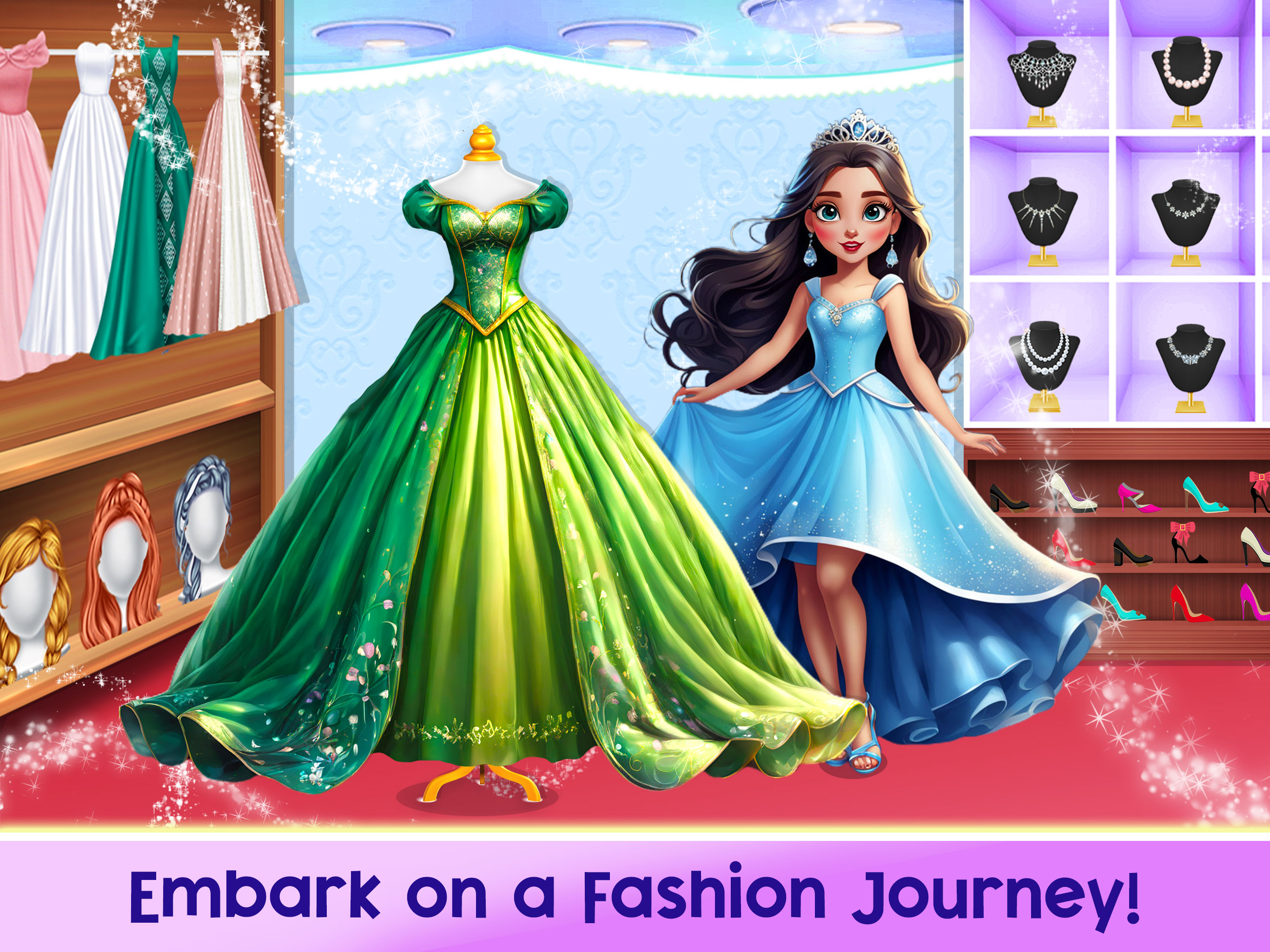 اسکرین شات 1 بازی Rich Dolls Shopping Girl Games