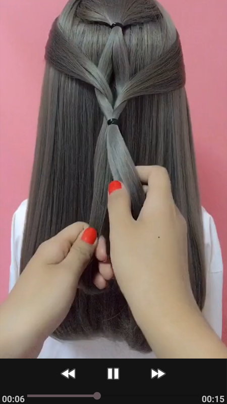 اسکرین شات 5 برنامه Girls Hairstyles Step By Step