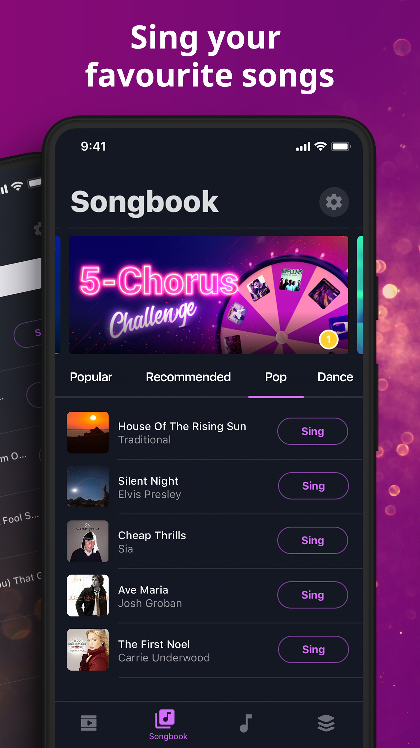 اسکرین شات 3 برنامه Karaoke - Sing Songs