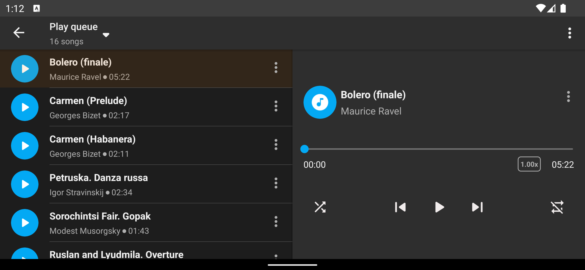 اسکرین شات 5 برنامه Simple Music Player