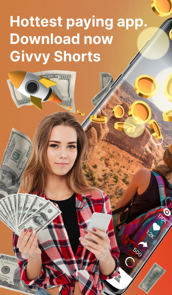 اسکرین شات 1 برنامه Make Real Money Short Videos