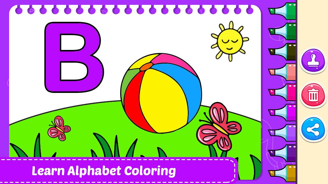 اسکرین شات 4 برنامه Toddler Coloring Book for Kids