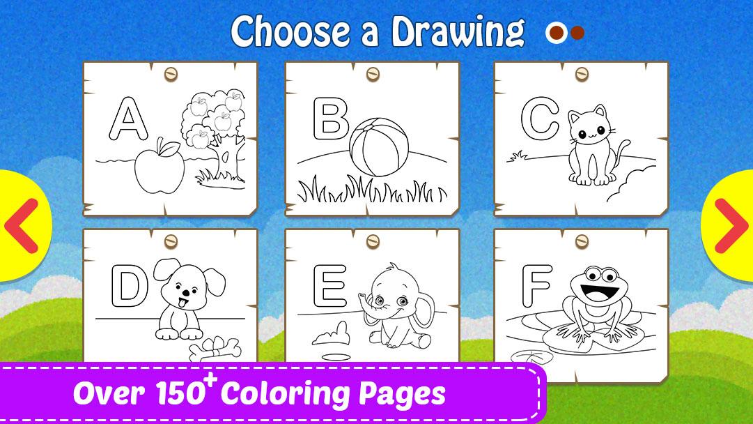 اسکرین شات 7 برنامه Toddler Coloring Book for Kids
