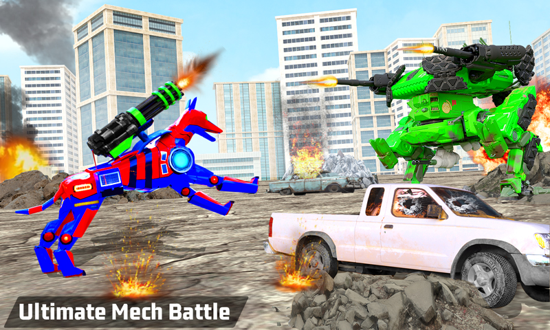 اسکرین شات 3 بازی Police Dog Robot Car Transform