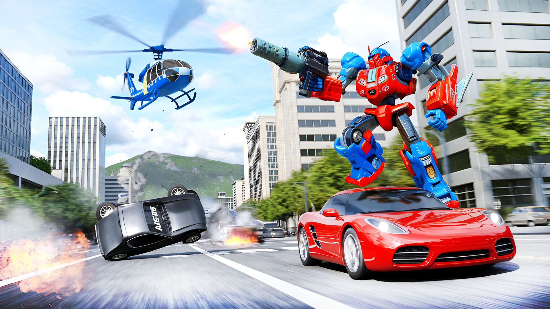 اسکرین شات 6 بازی Spider Robot: Robot Car Games