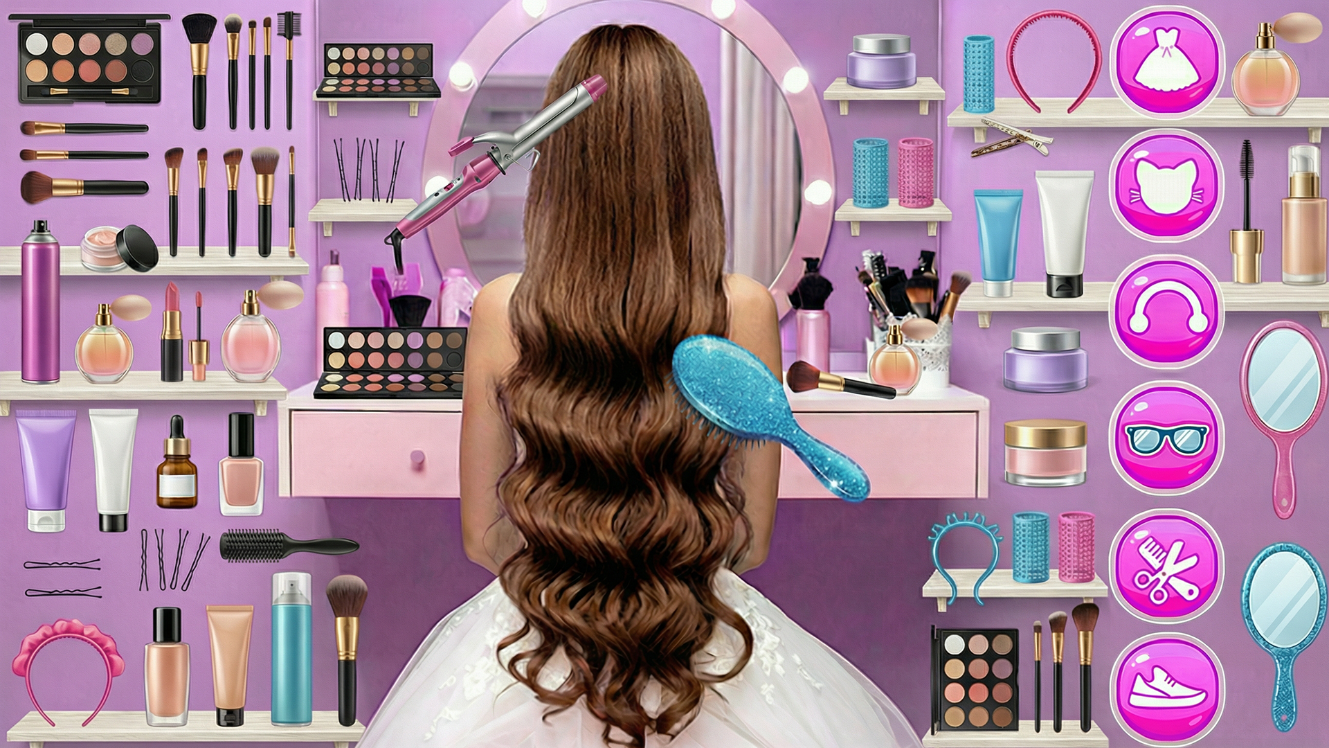 اسکرین شات 1 بازی Fashion Girl: Dressup & Hair