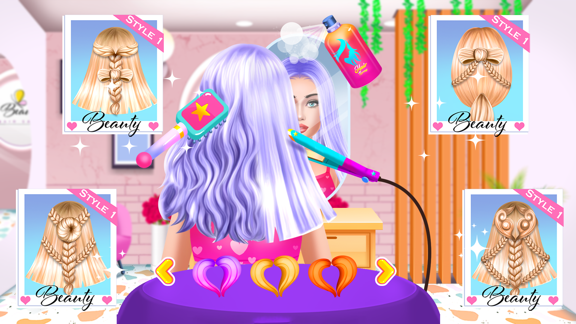 اسکرین شات 4 بازی Fashion Girl: Dressup & Hair