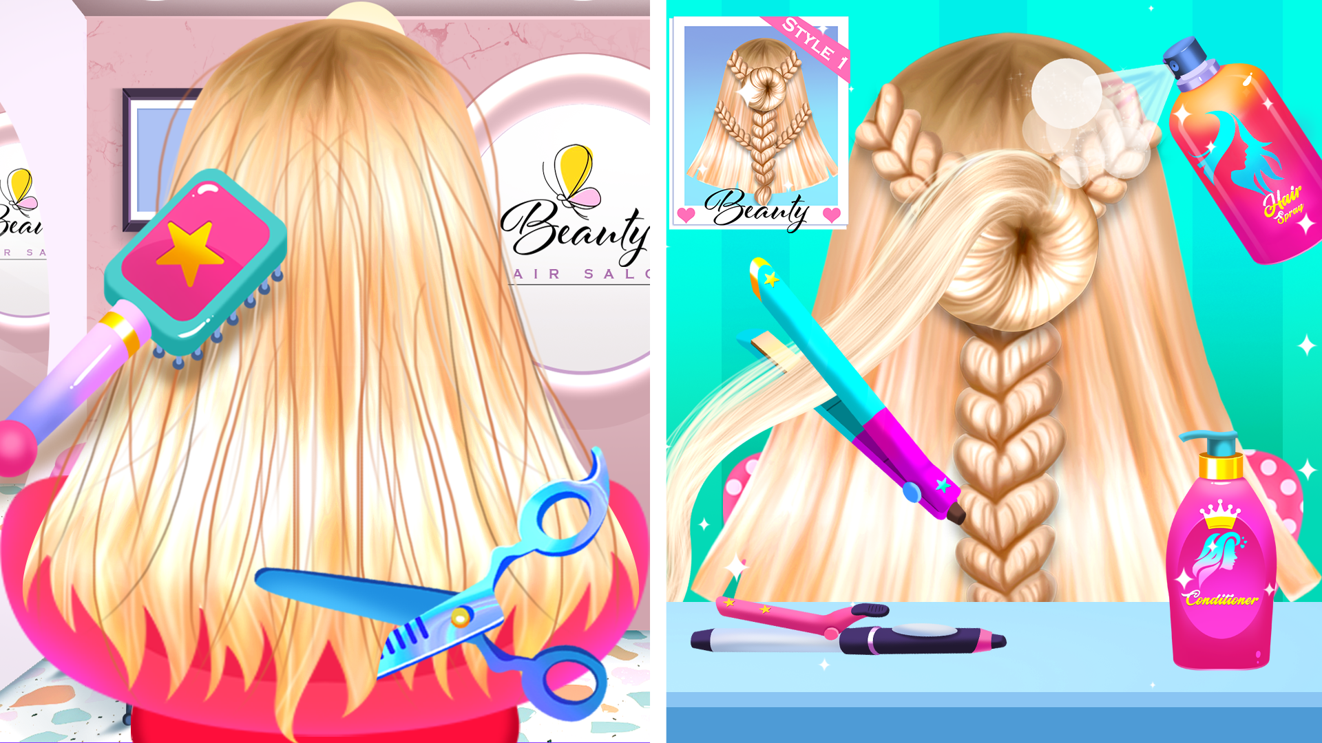 اسکرین شات 3 بازی Fashion Girl: Dressup & Hair