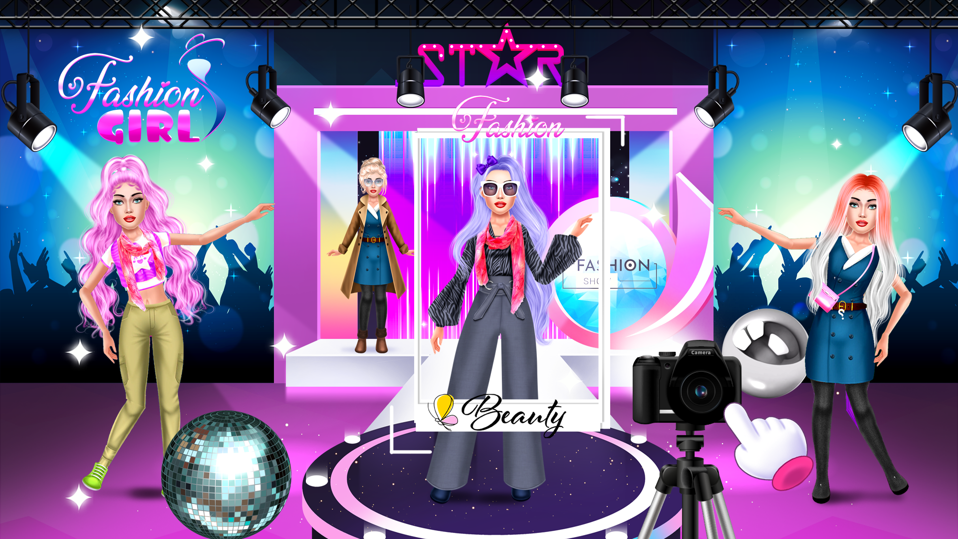 اسکرین شات 8 بازی Fashion Girl: Dressup & Hair