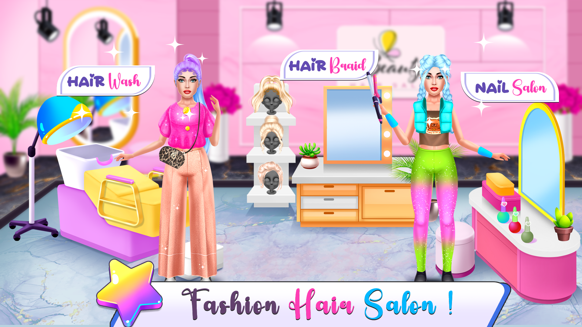 اسکرین شات 7 بازی Fashion Girl: Dressup & Hair