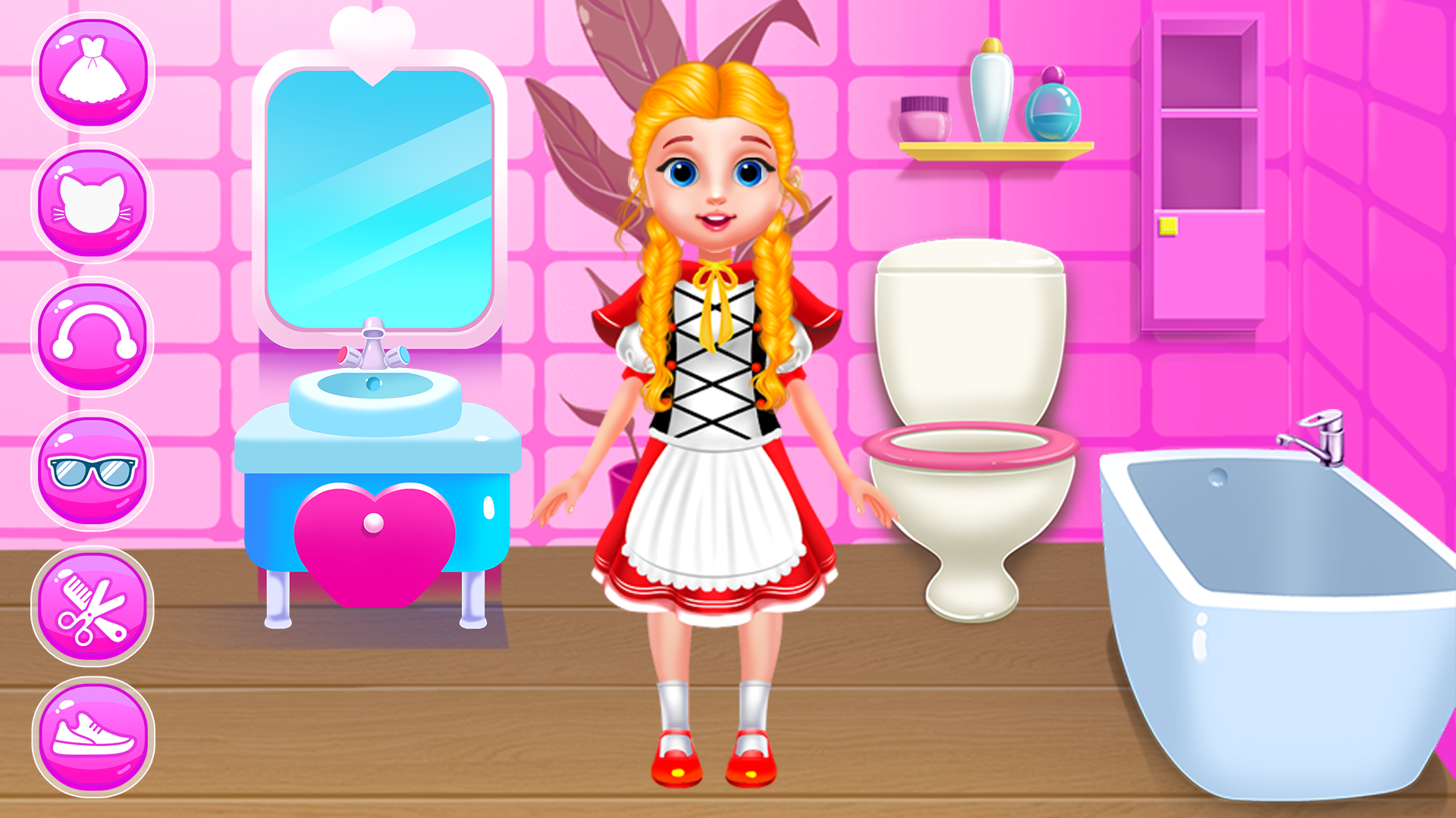 اسکرین شات 2 بازی Little Red Girl and Wolfy