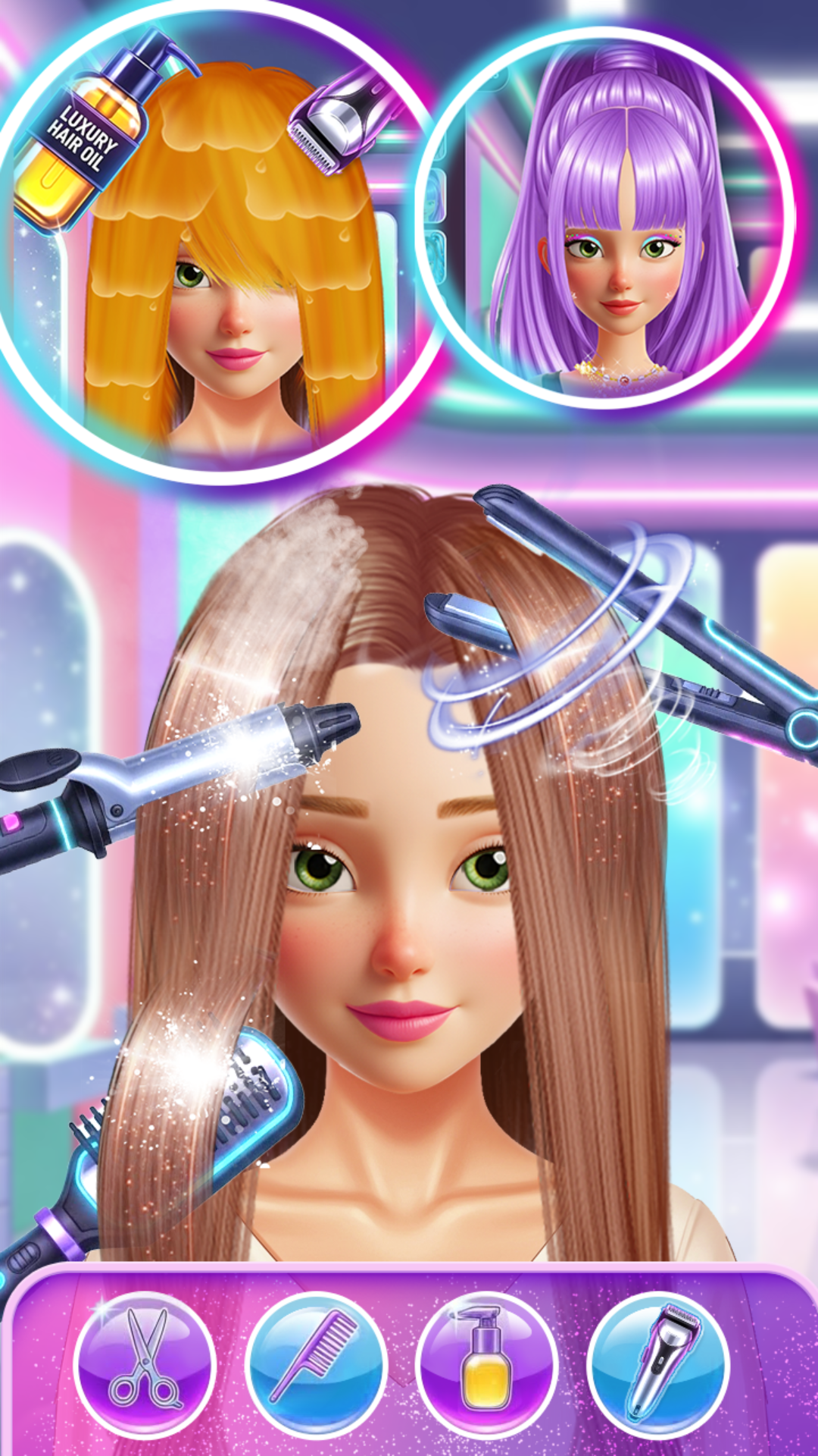 اسکرین شات 7 برنامه PopStar Girl Hair Salon ASMR