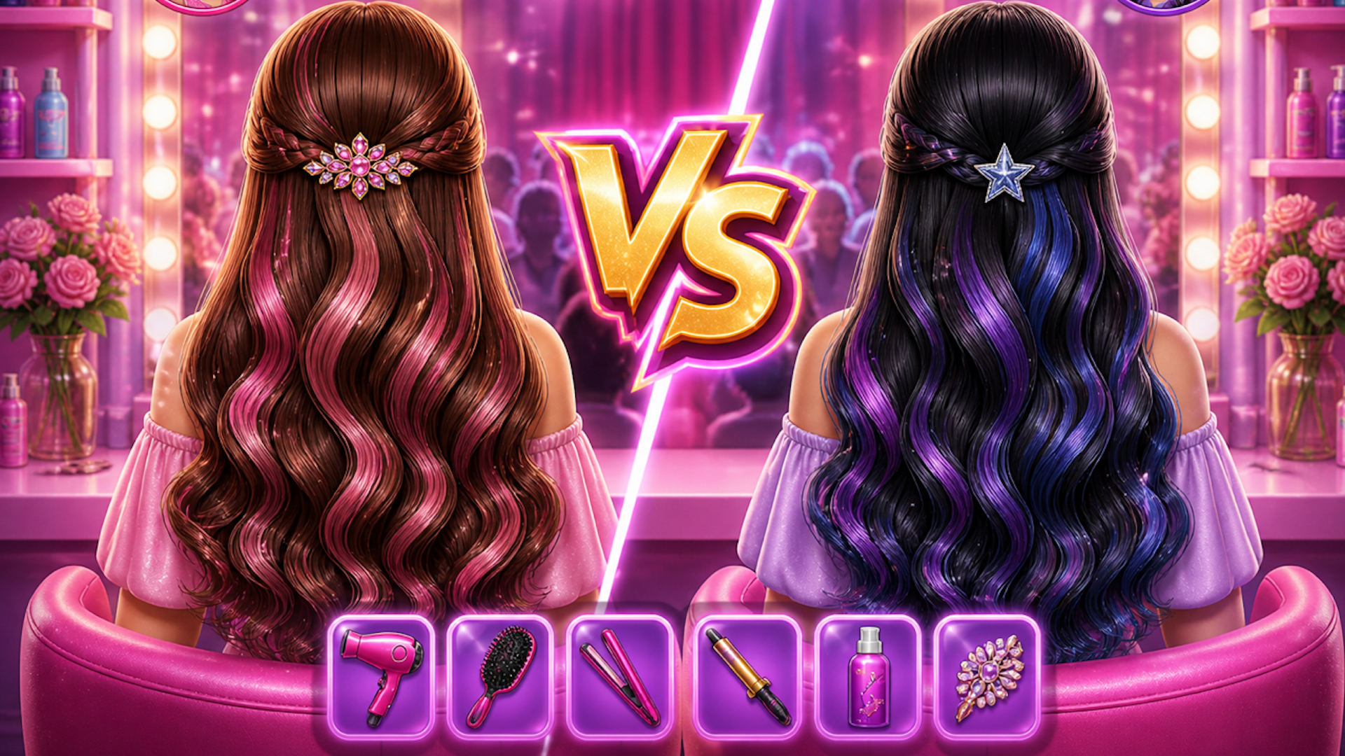 اسکرین شات 2 بازی Princess Hair Salon & Dress Up