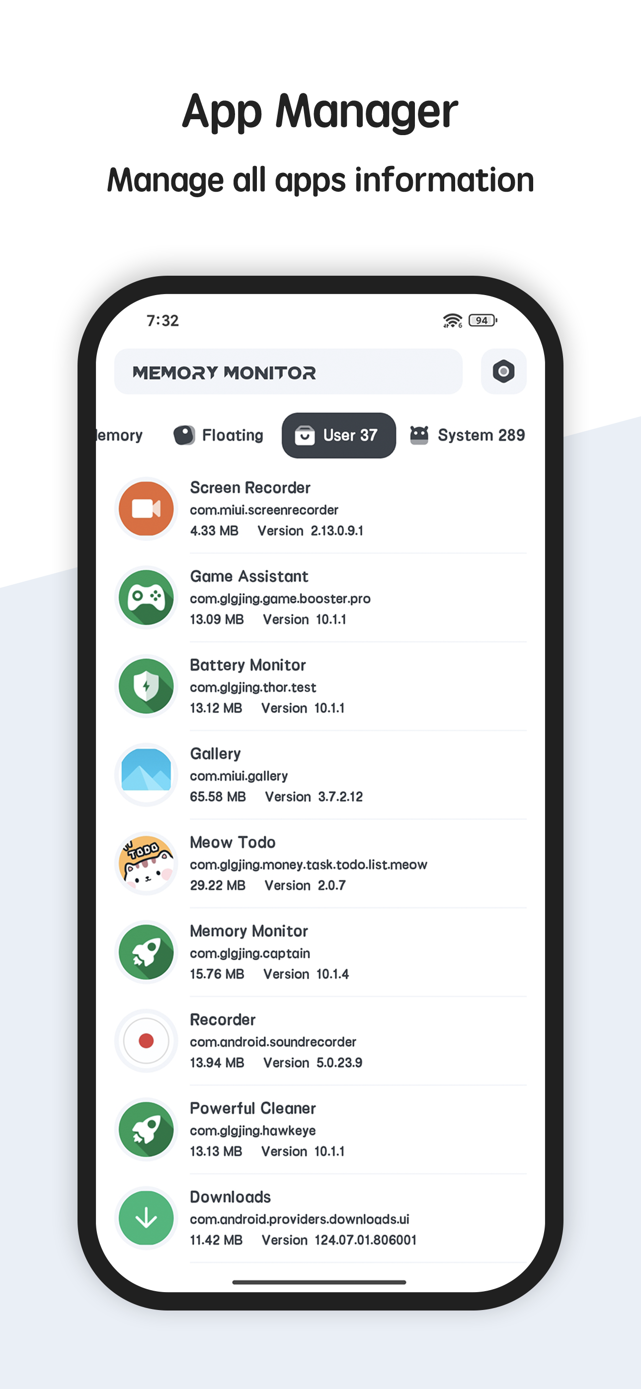 اسکرین شات 7 برنامه RAM Memory Monitor