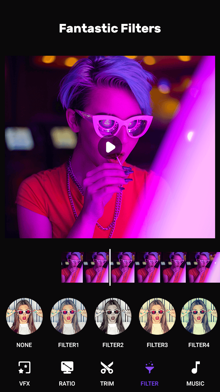 اسکرین شات 4 برنامه Glitch Video Maker - Glitch Video Effects