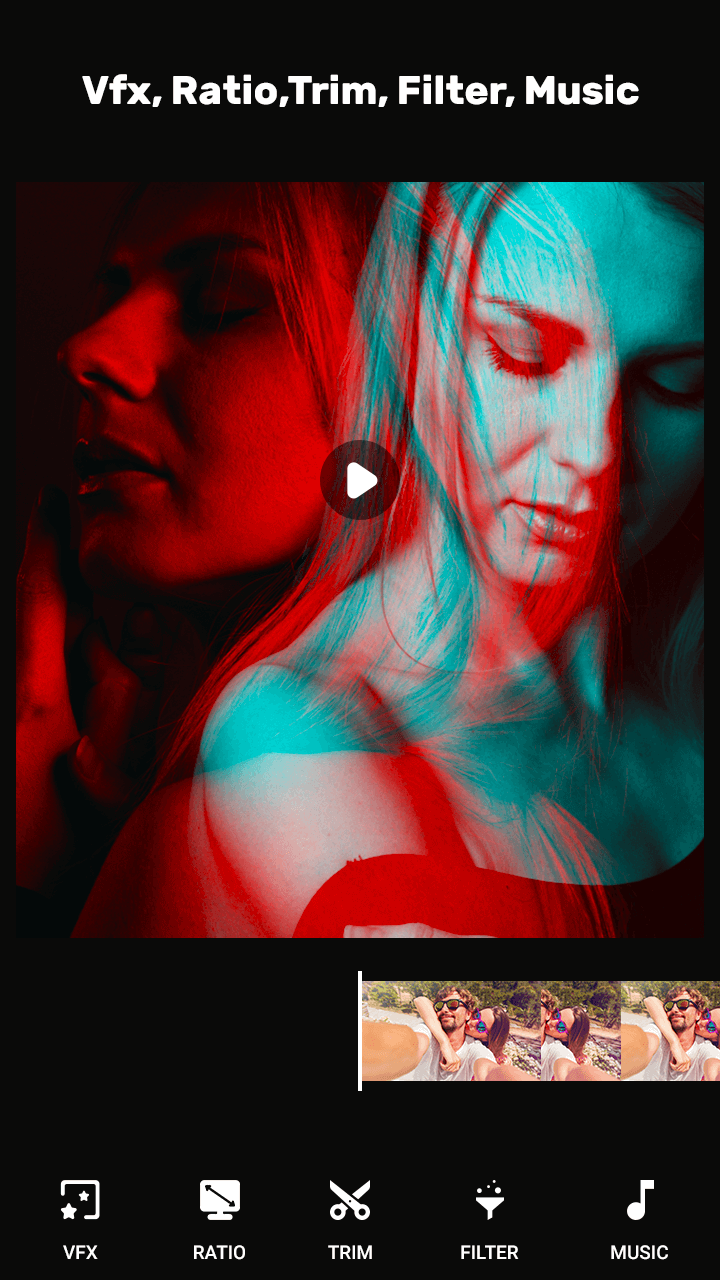 اسکرین شات 1 برنامه Glitch Video Maker - Glitch Video Effects