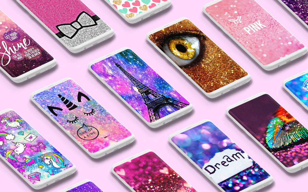 اسکرین شات 1 برنامه Glitter Wallpapers