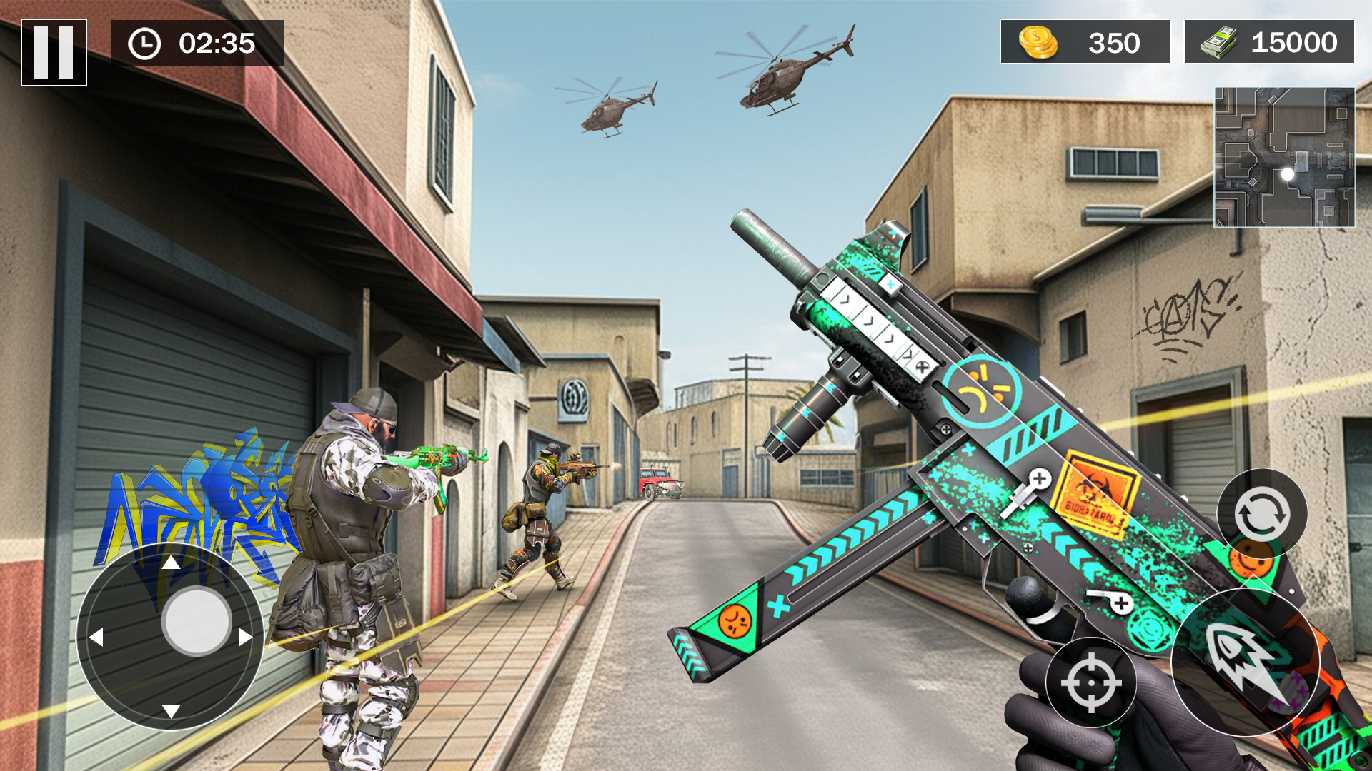 اسکرین شات 2 برنامه FPS Commando Strike: Gun Games