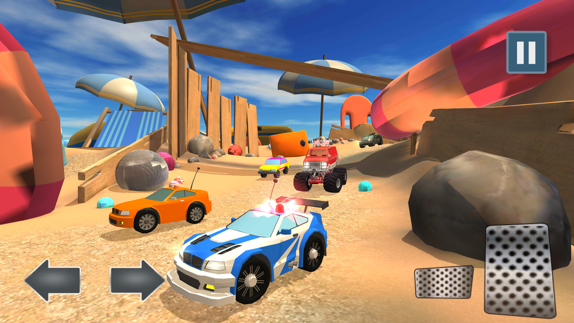 اسکرین شات 3 بازی Mini Toy Car Racing Rush Game
