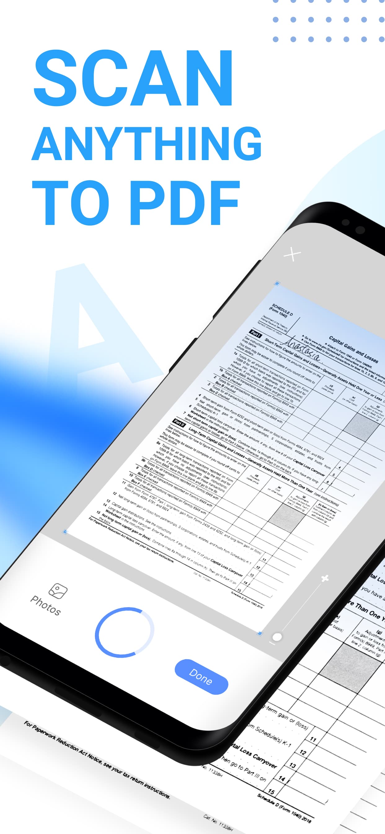 اسکرین شات 1 برنامه Mobile Scanner App - Scan PDF