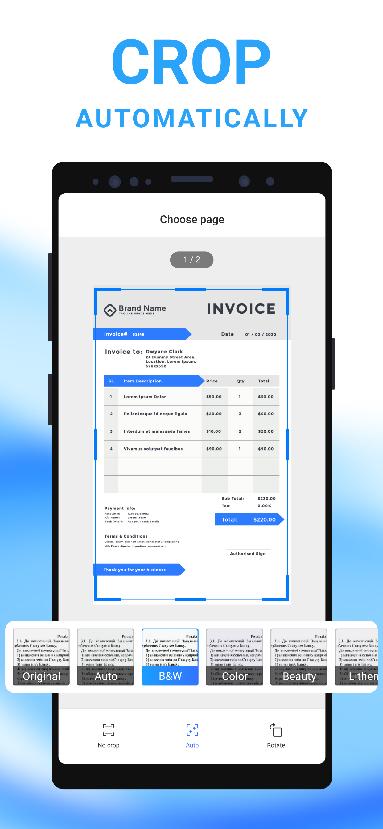 اسکرین شات 6 برنامه Mobile Scanner App - Scan PDF