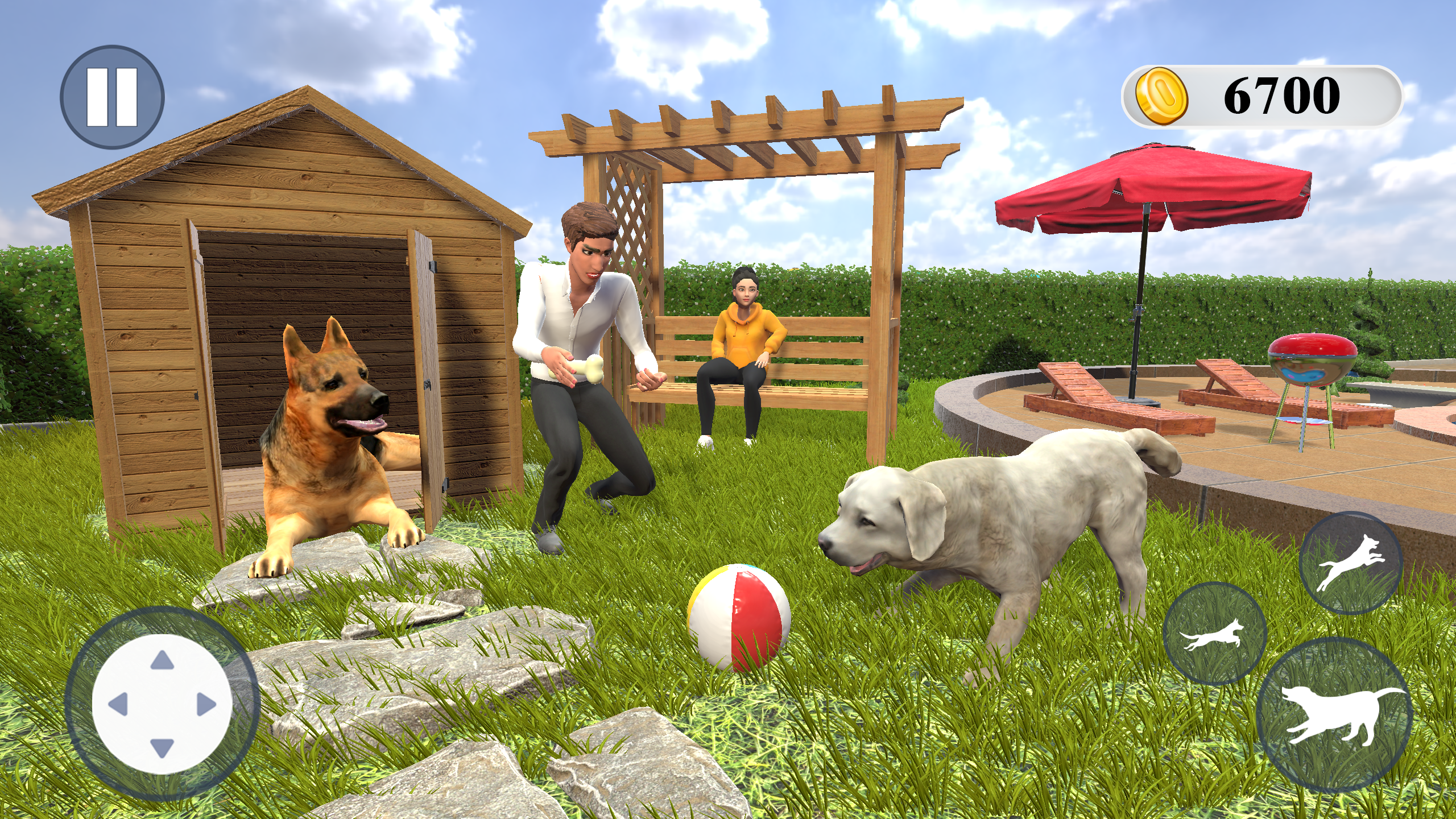 اسکرین شات 1 بازی Virtual Pet Dog Sim: Dog Games