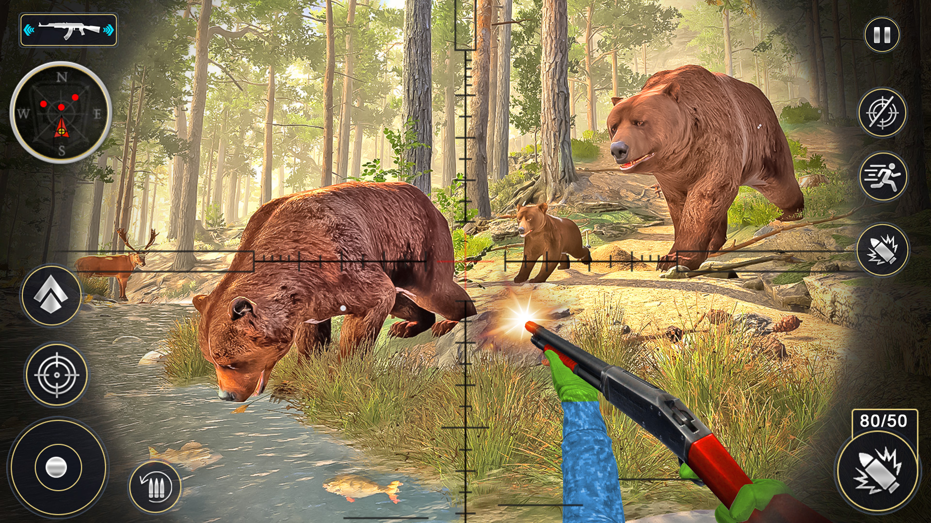 اسکرین شات 3 بازی Deer Hunting Clash: Wild Hunt