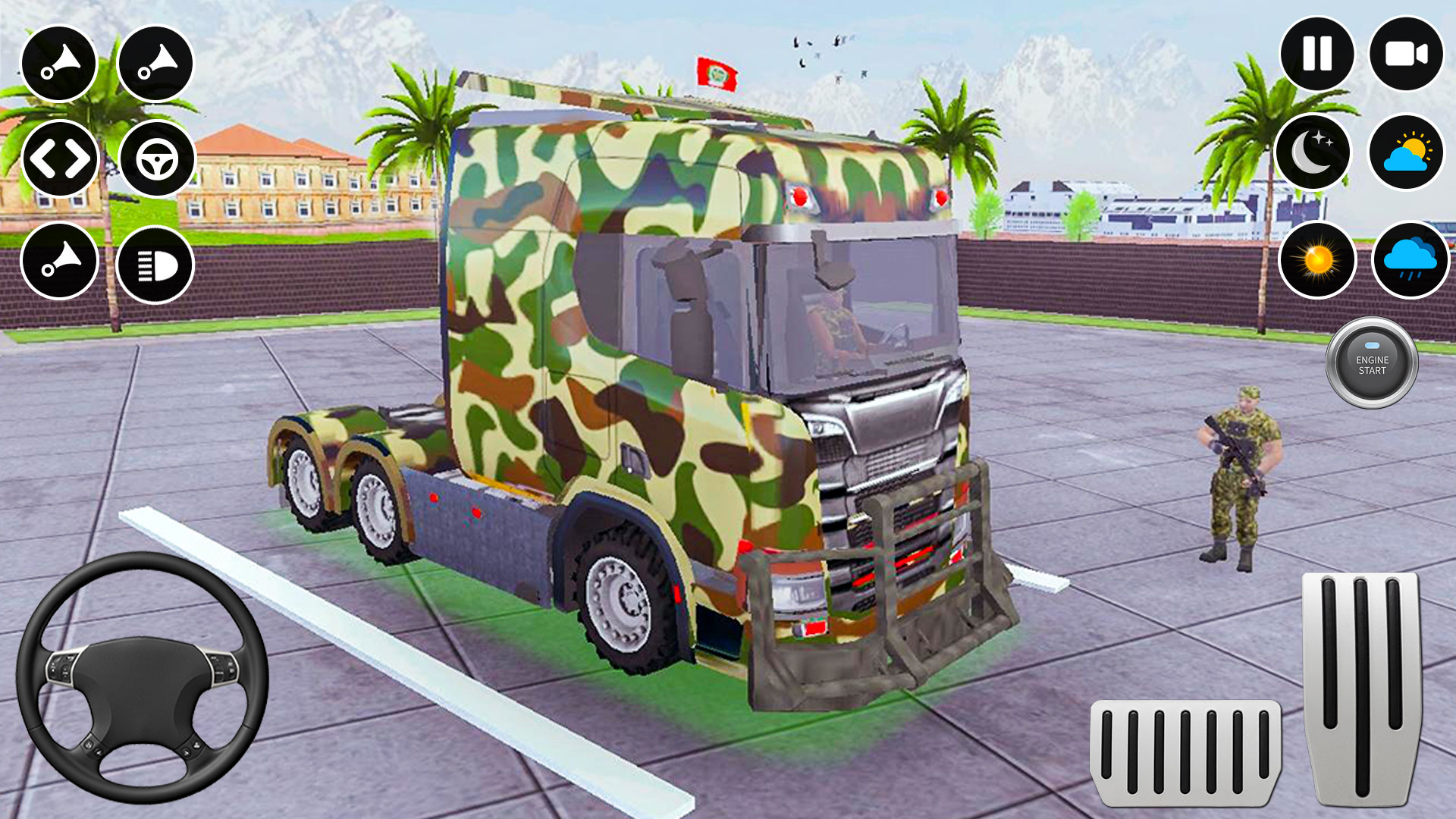 اسکرین شات 3 بازی Euro Truck: Army Truck Driving