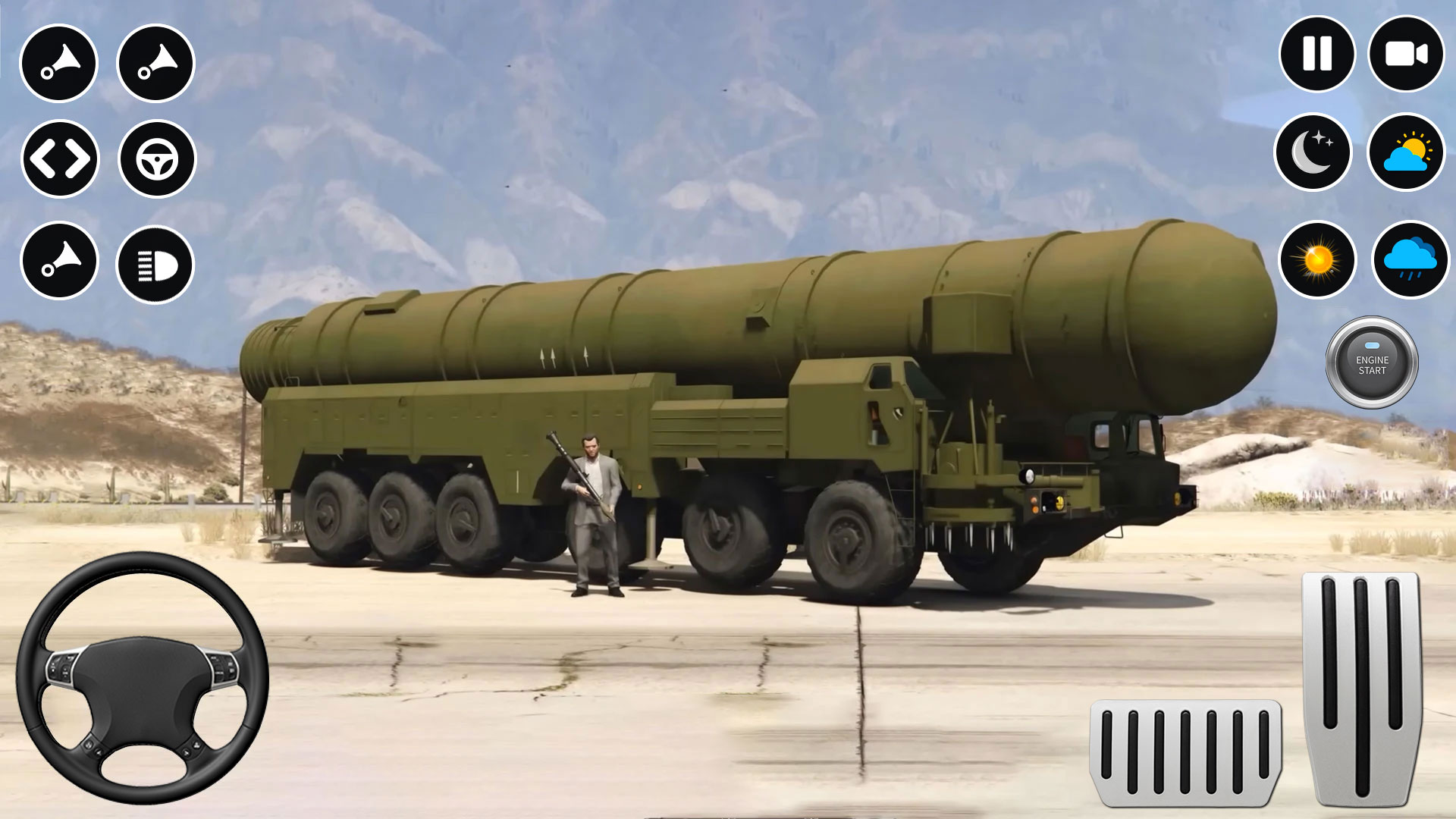 اسکرین شات 6 بازی Euro Truck: Army Truck Driving