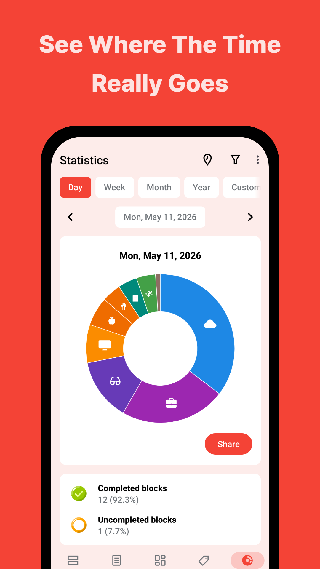 اسکرین شات 3 برنامه TimeTune - Schedule Planner
