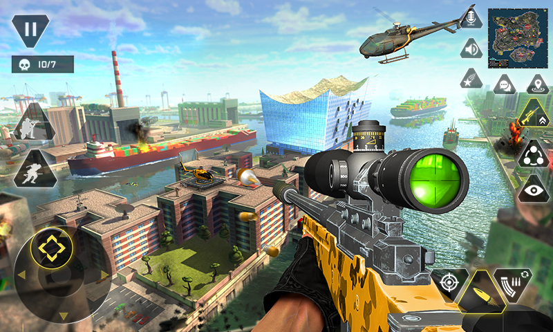 اسکرین شات 3 برنامه Sniper Gun Shooting game