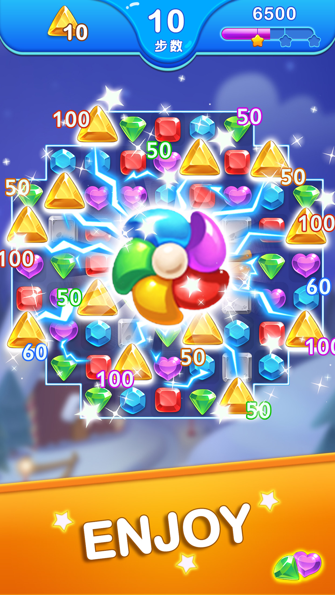 اسکرین شات 2 بازی Jewel Blast Dragon - No Wifi