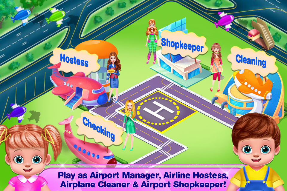 اسکرین شات 4 بازی Flight Attendants Airport Game