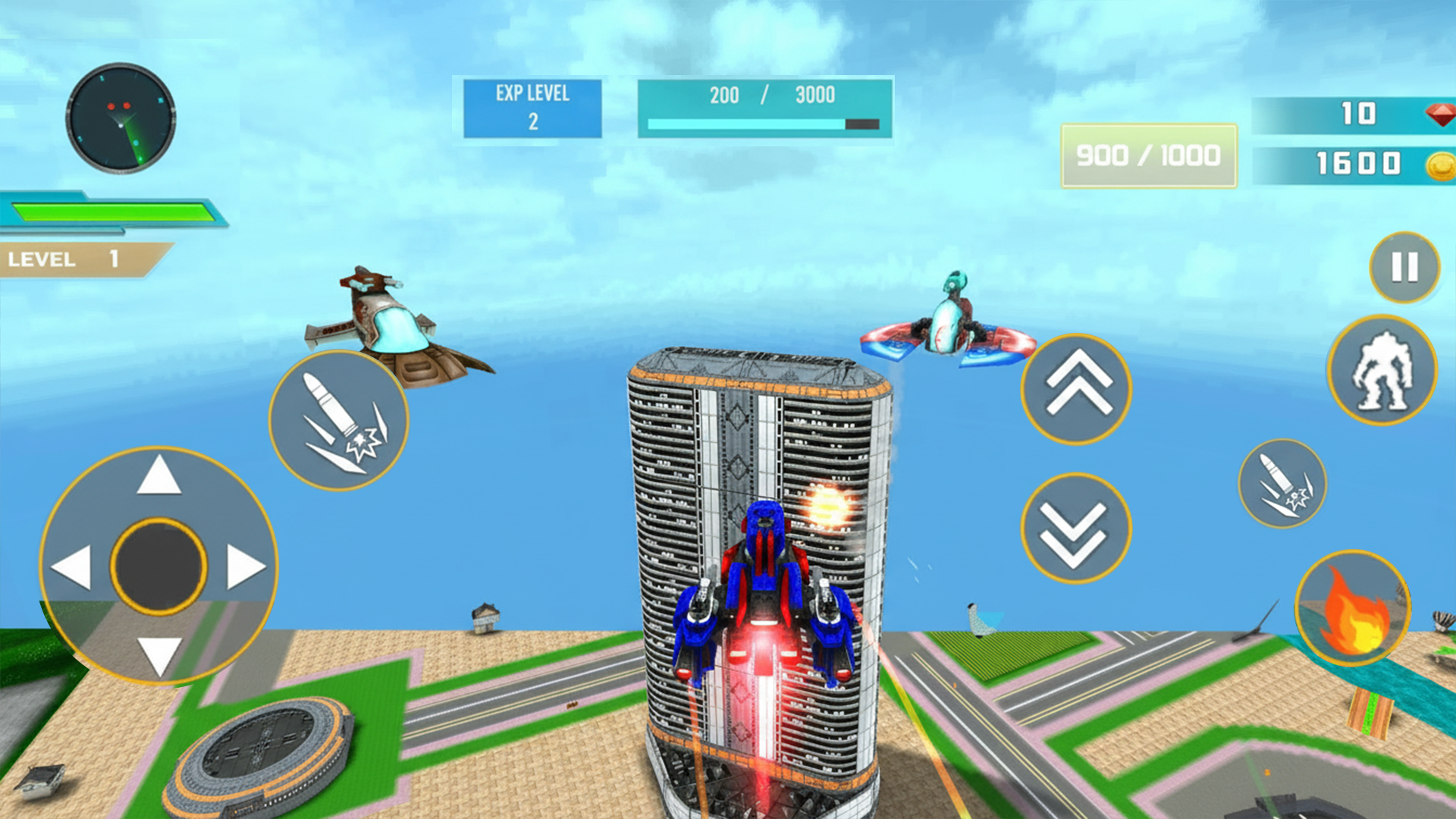 اسکرین شات 3 برنامه Space Robot Transform Games 3D