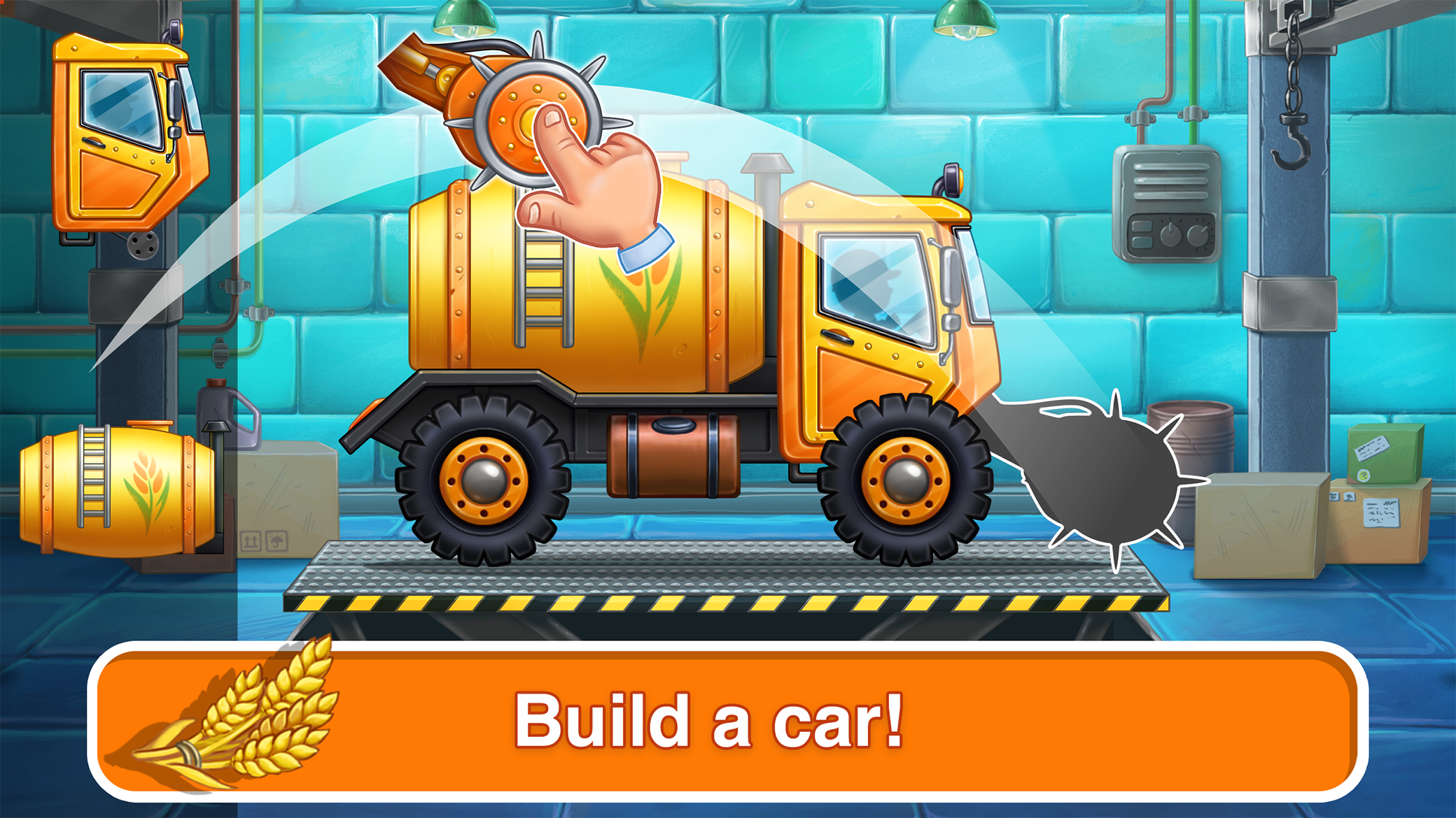 اسکرین شات 1 بازی Wheat Harvest: Farm Kids Games