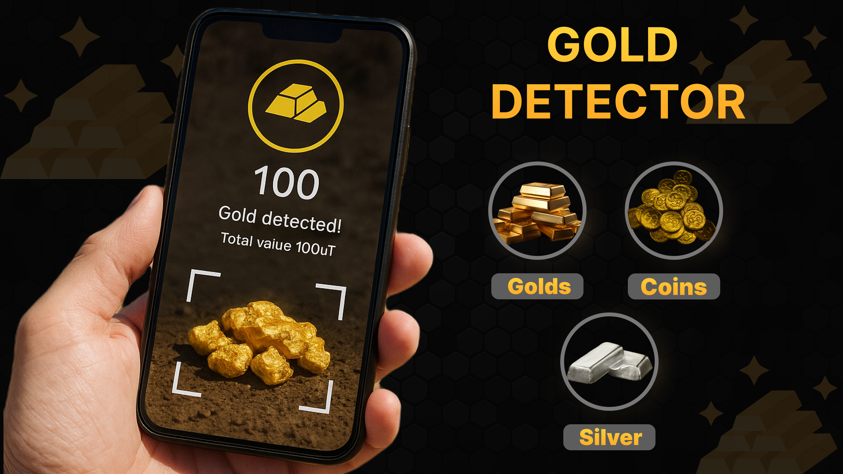 اسکرین شات 3 برنامه Metal Detector & Gold Detector