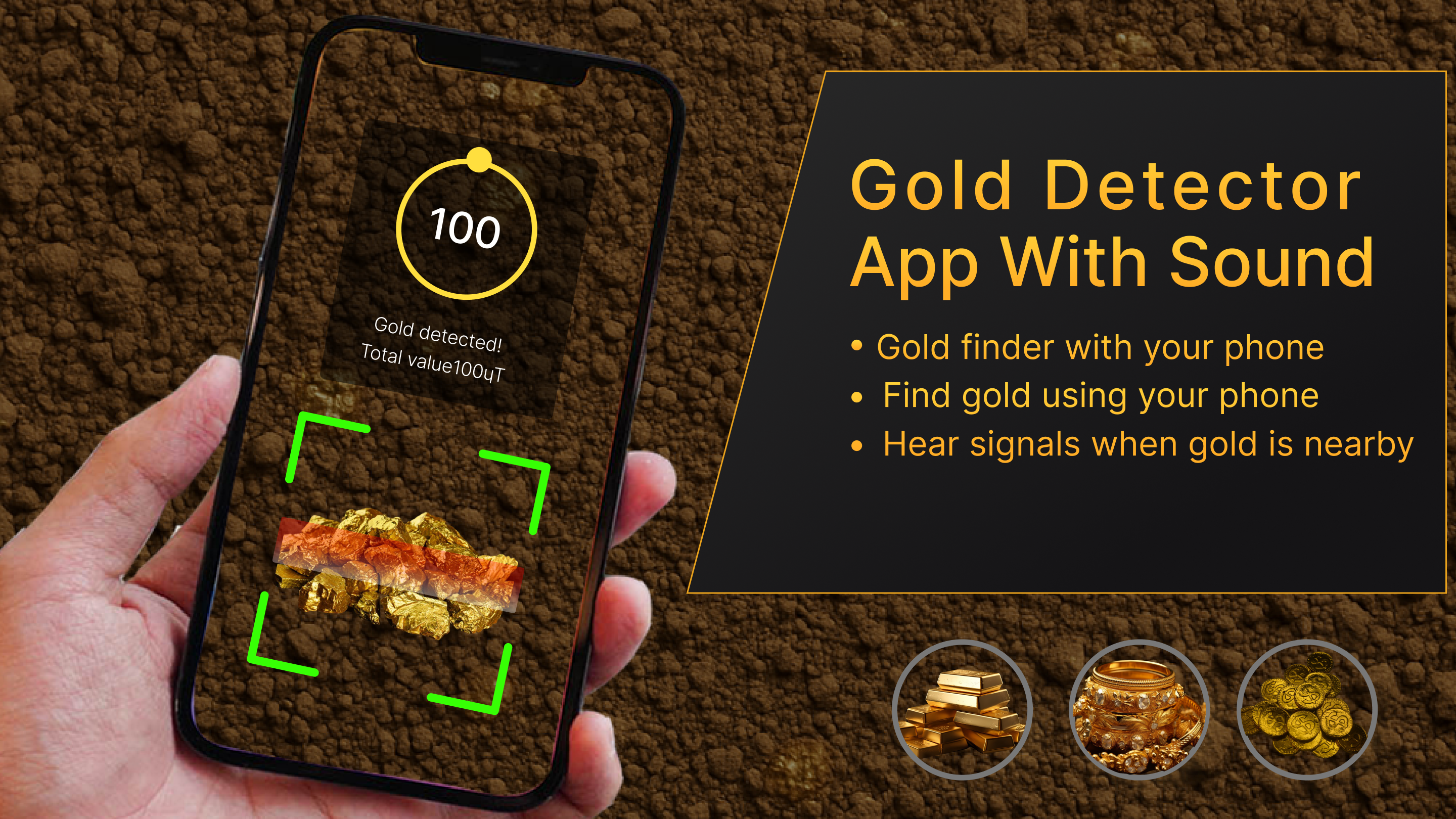 اسکرین شات 4 برنامه Metal Detector & Gold Detector