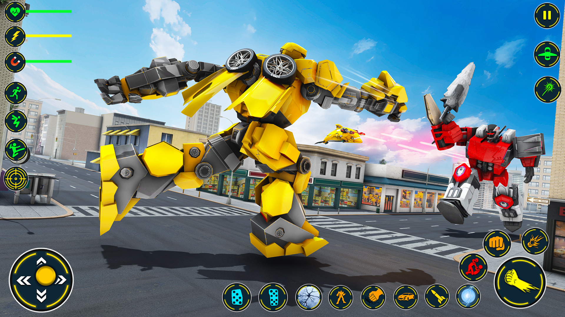 اسکرین شات 1 برنامه Dolphin Robot Transform Wars