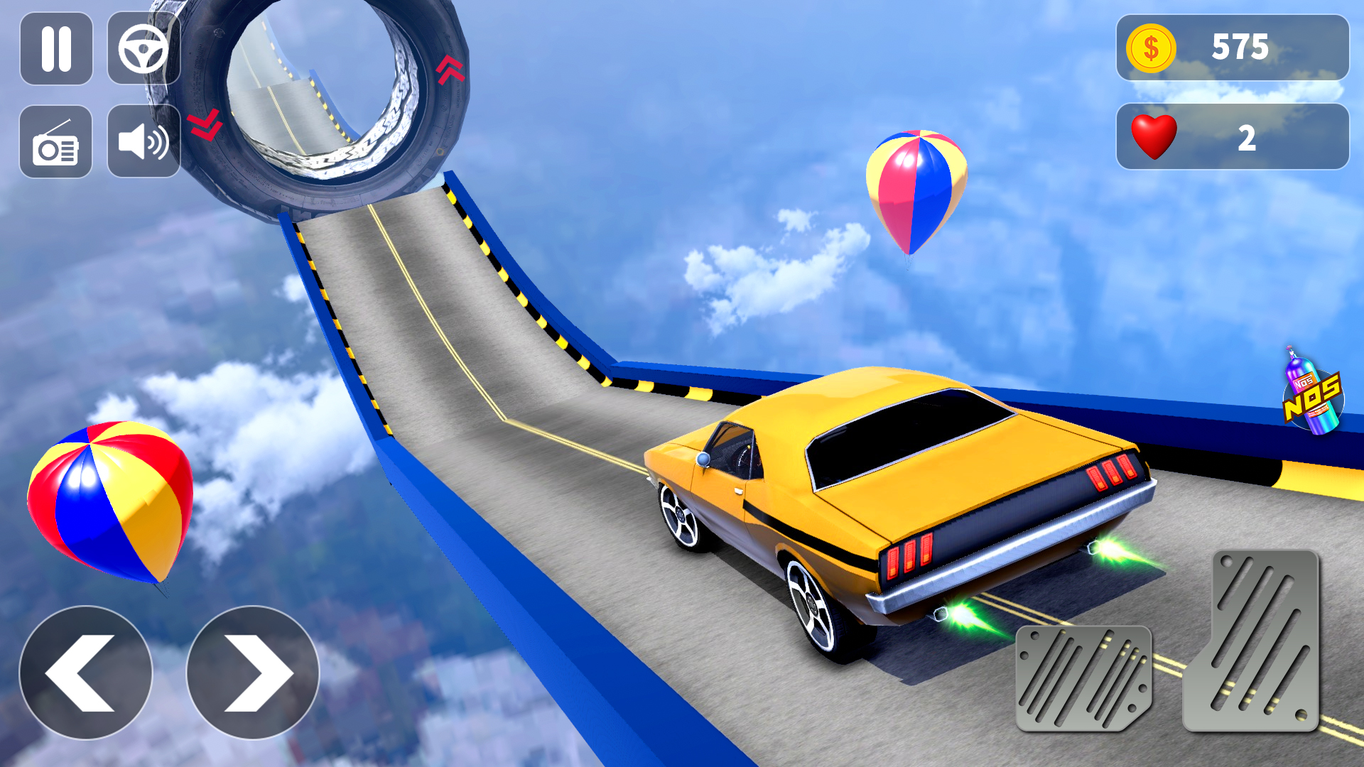 اسکرین شات 3 بازی Extreme Car Ramp Stunts 3D