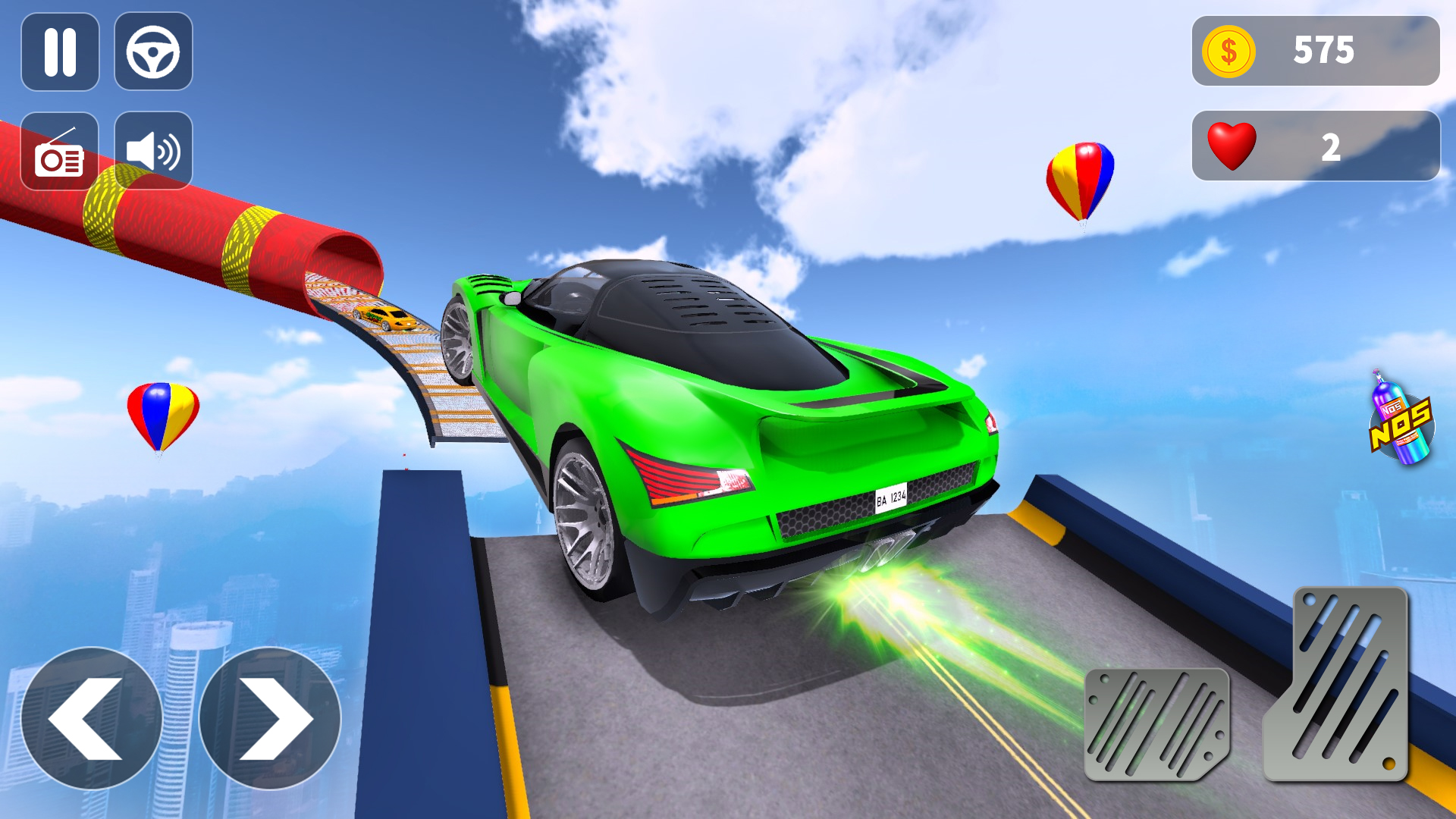 اسکرین شات 4 بازی Extreme Car Ramp Stunts 3D