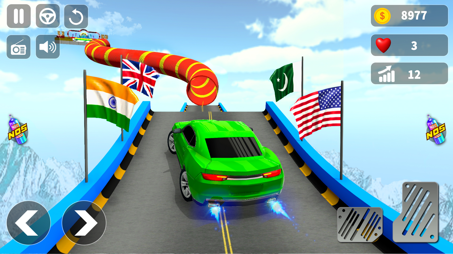 اسکرین شات 1 بازی Extreme Car Ramp Stunts 3D