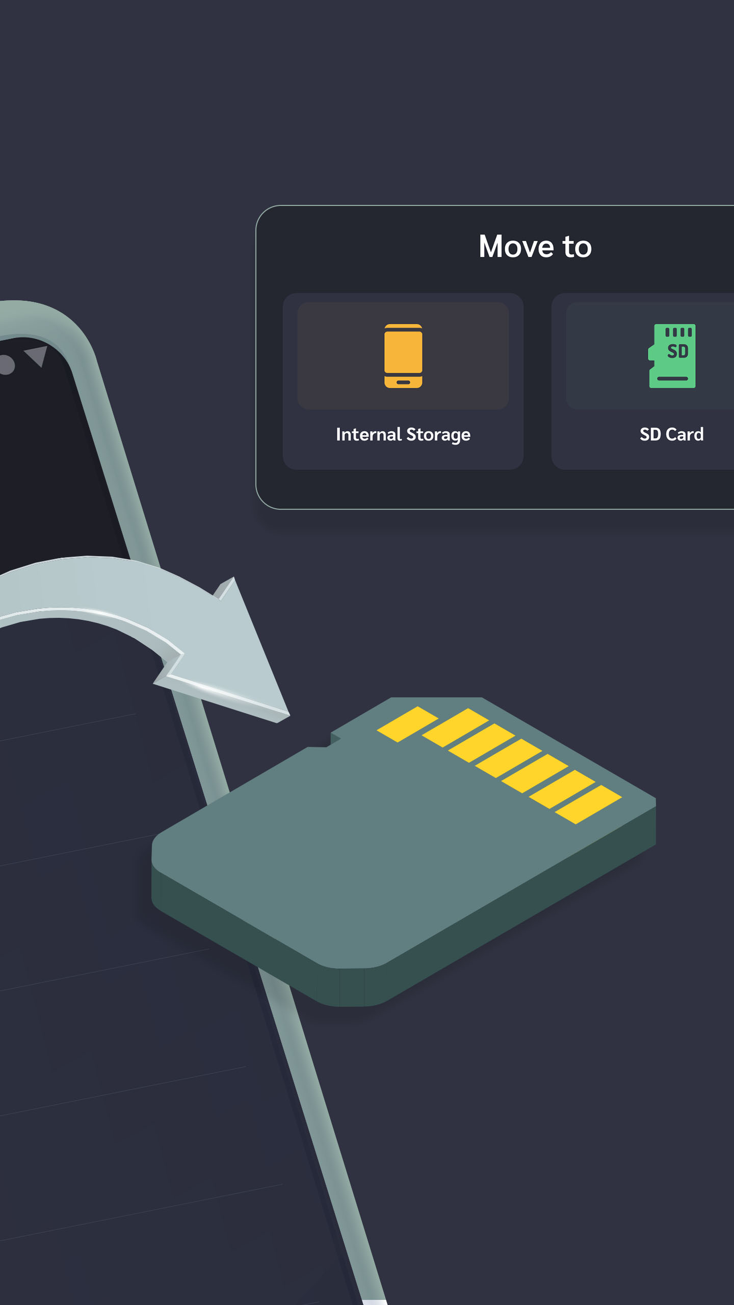 اسکرین شات 2 برنامه Auto Move To SD Card / Folder