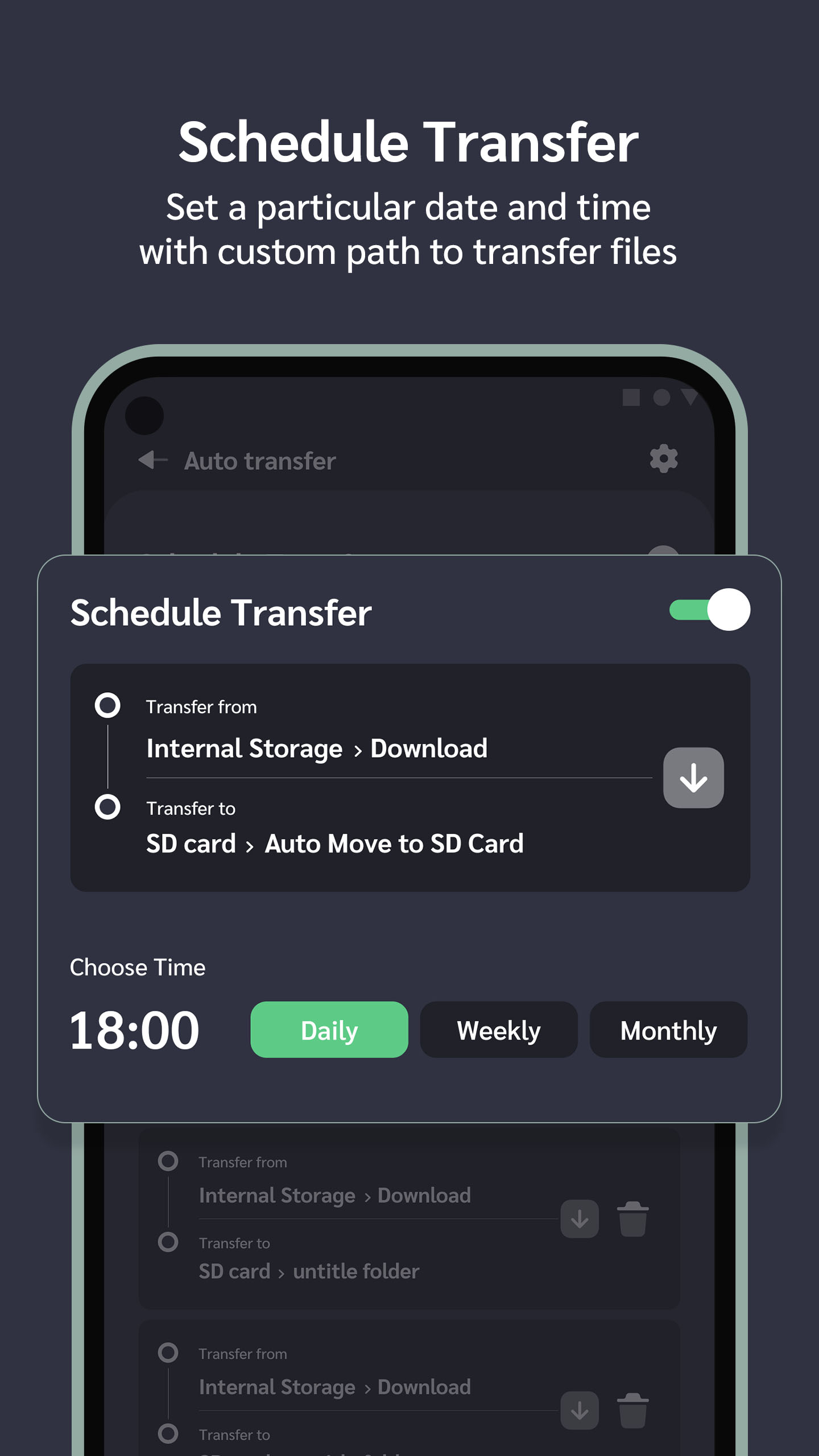 اسکرین شات 5 برنامه Auto Move To SD Card / Folder