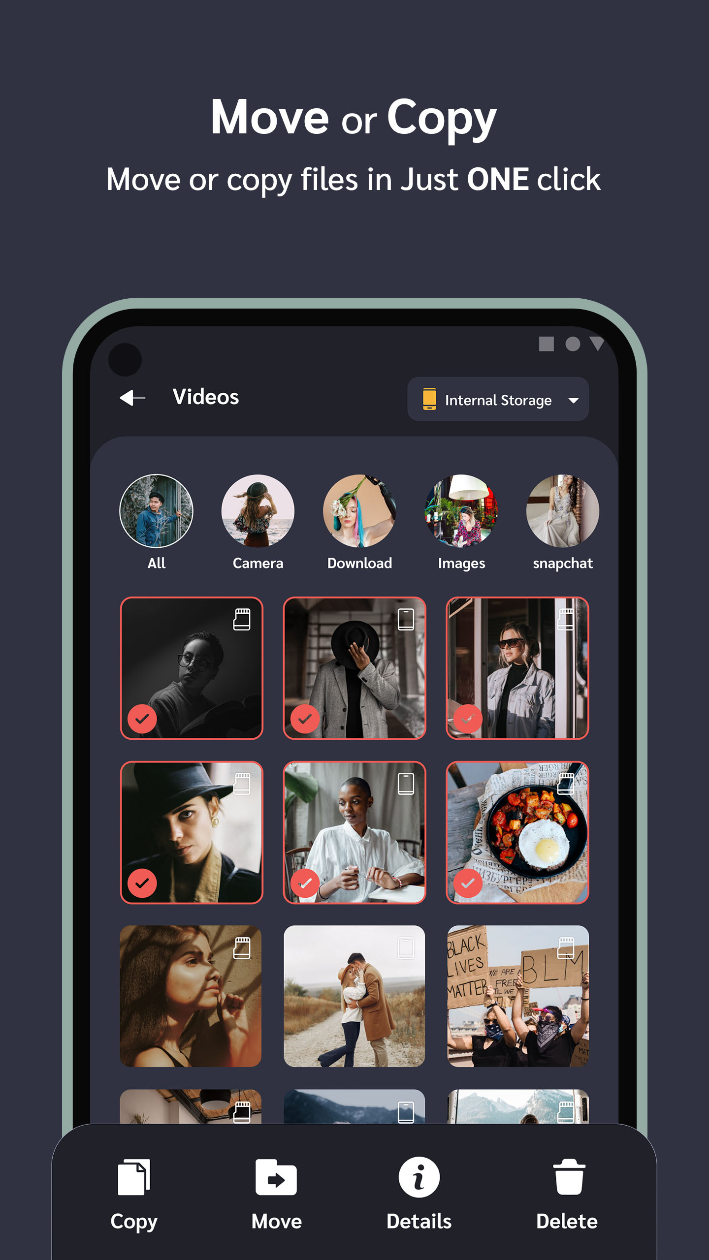 اسکرین شات 4 برنامه Auto Move To SD Card / Folder