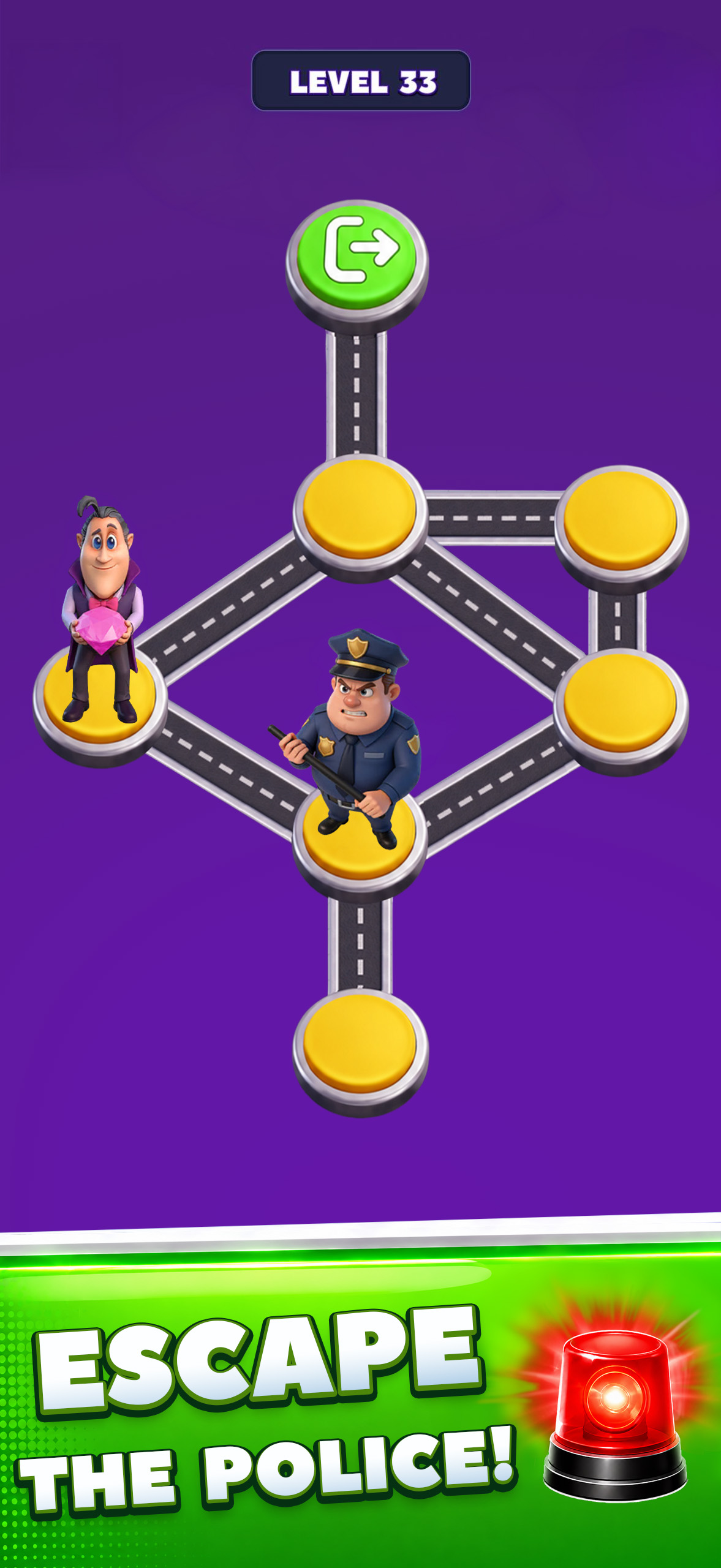 اسکرین شات 1 بازی Police Escape! Match Villains