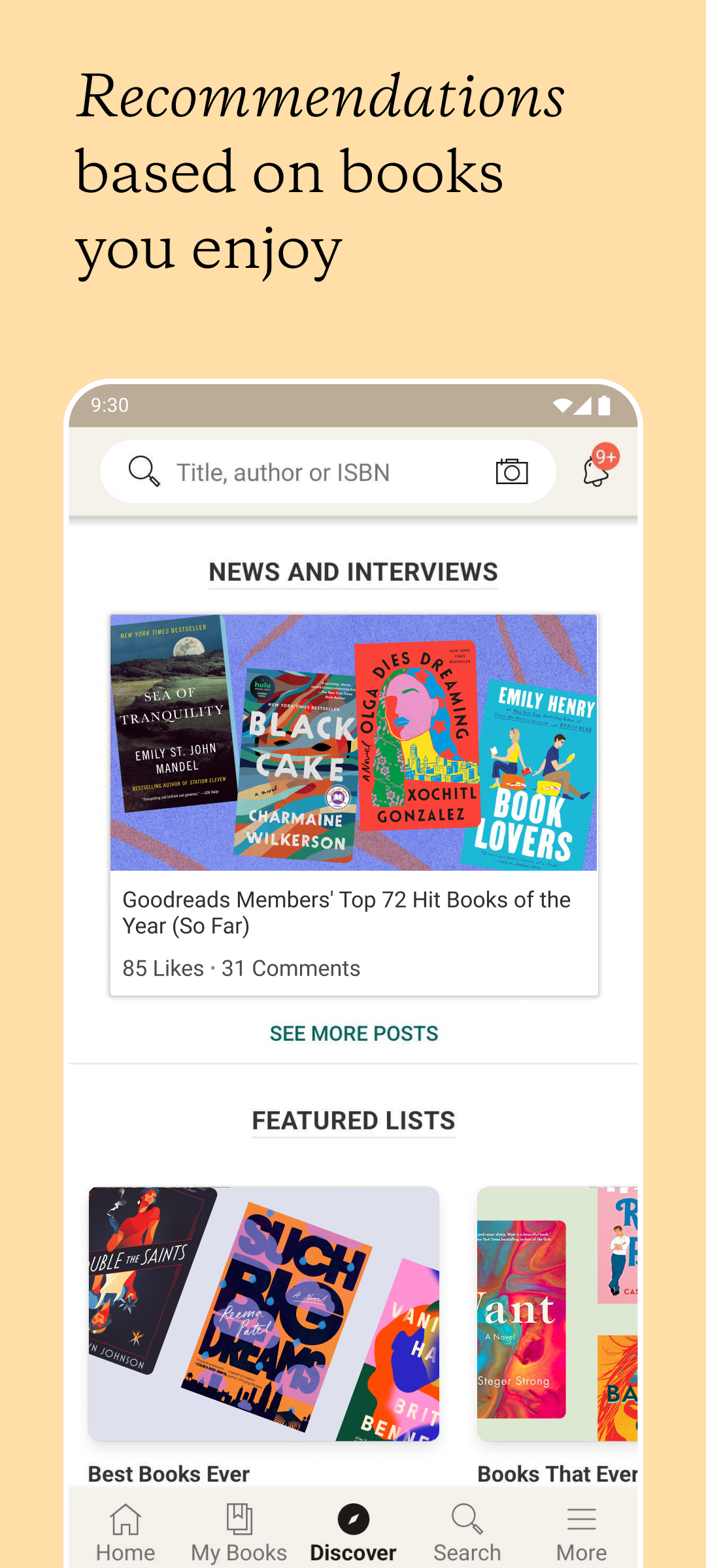 اسکرین شات 2 برنامه Goodreads: Book Tracker & More