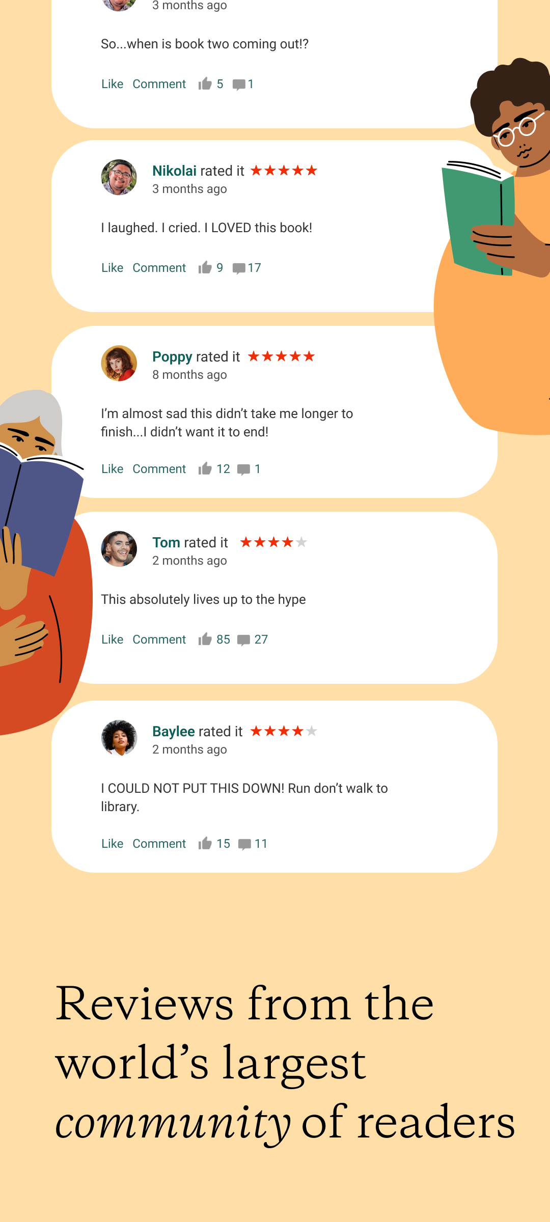 اسکرین شات 4 برنامه Goodreads: Book Tracker & More