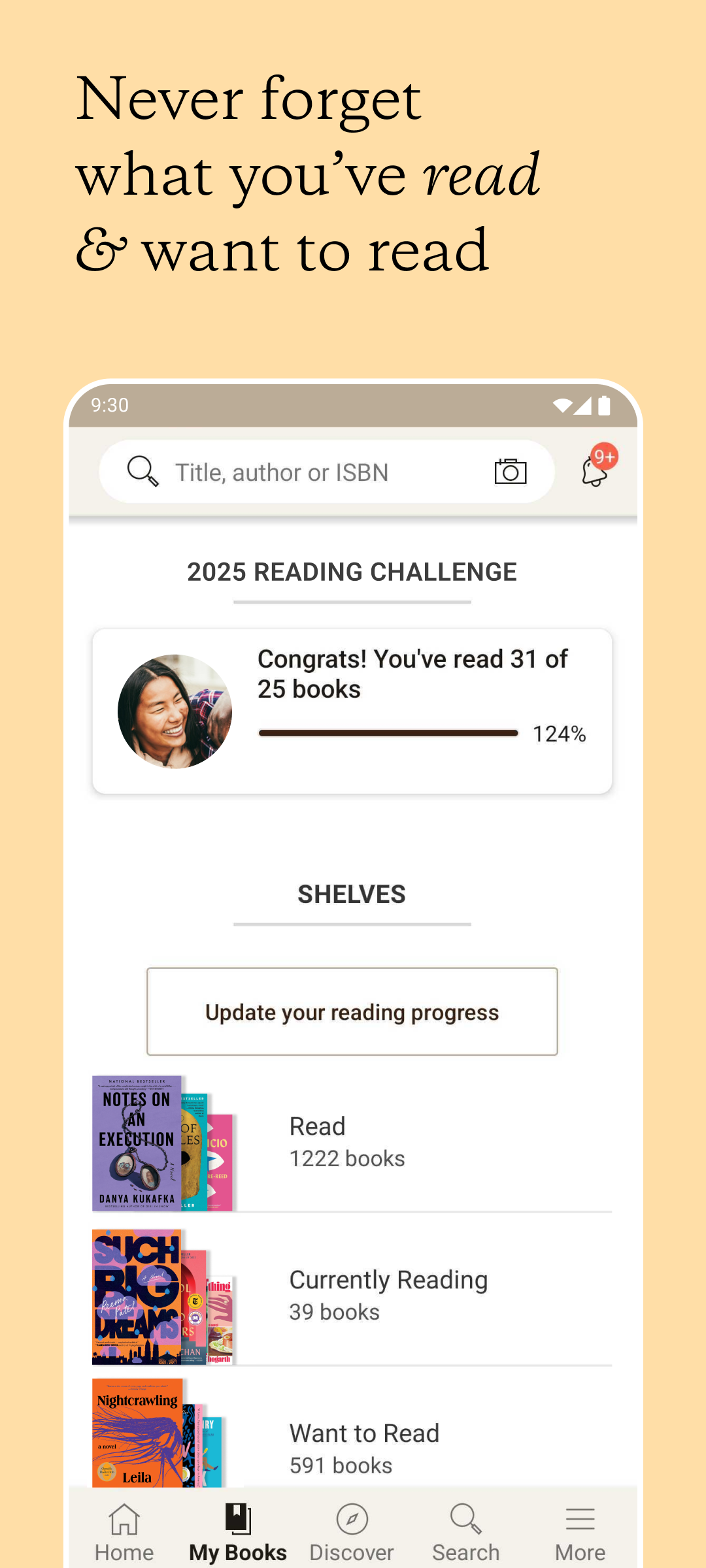 اسکرین شات 3 برنامه Goodreads: Book Tracker & More