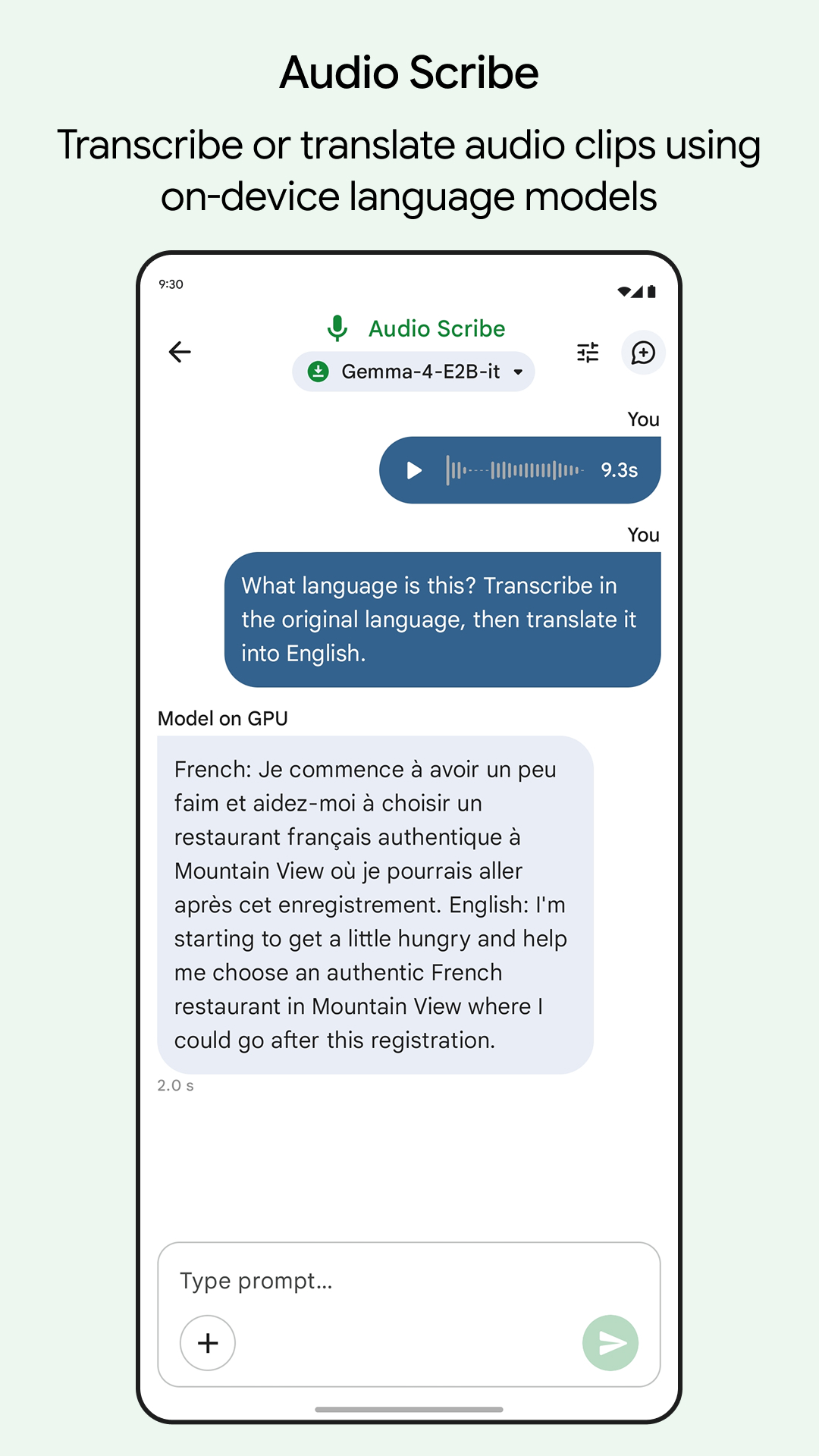 اسکرین شات 5 برنامه Google AI Edge Gallery