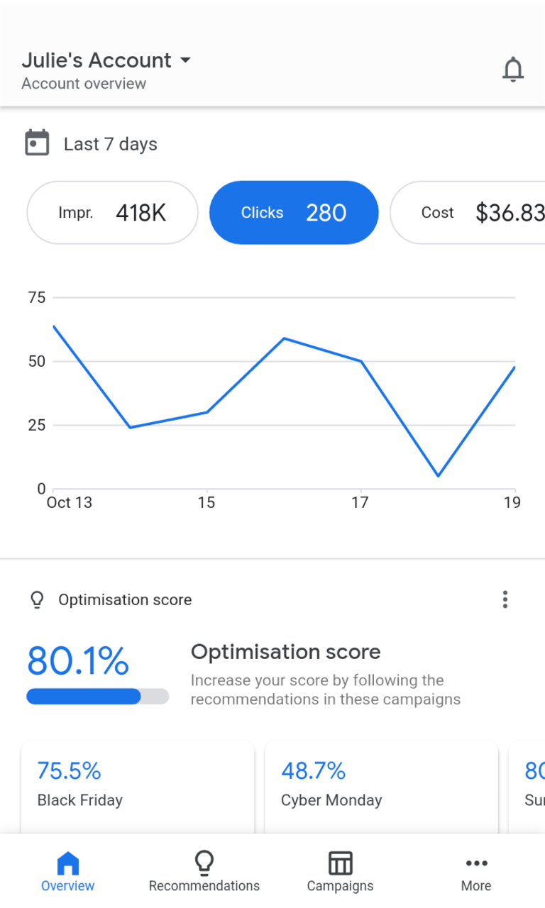 اسکرین شات 1 برنامه Google Ads